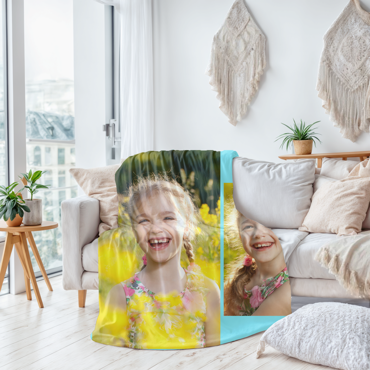 Personalized Picture Soft Plush Sherpa Warm Blanket Home Decor Gifts for Mom Dad Couple Girlfriend Boyfriend Wife Husband