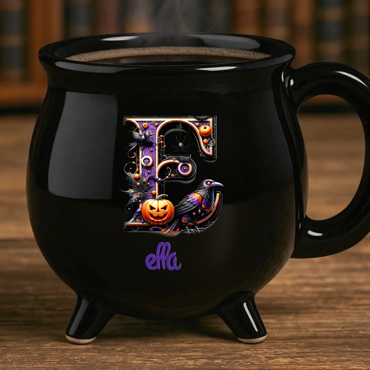 Personalized Name Witch Cauldron Mug,Custom Halloween Witchy Gifts For Besties, Sisters, BFF, Family, Yourself