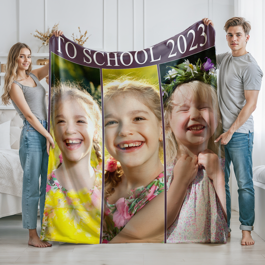 Personalized Picture Soft Plush Sherpa Warm Blanket Home Decor Gifts for Mom Dad Couple Girlfriend Boyfriend Wife Husband