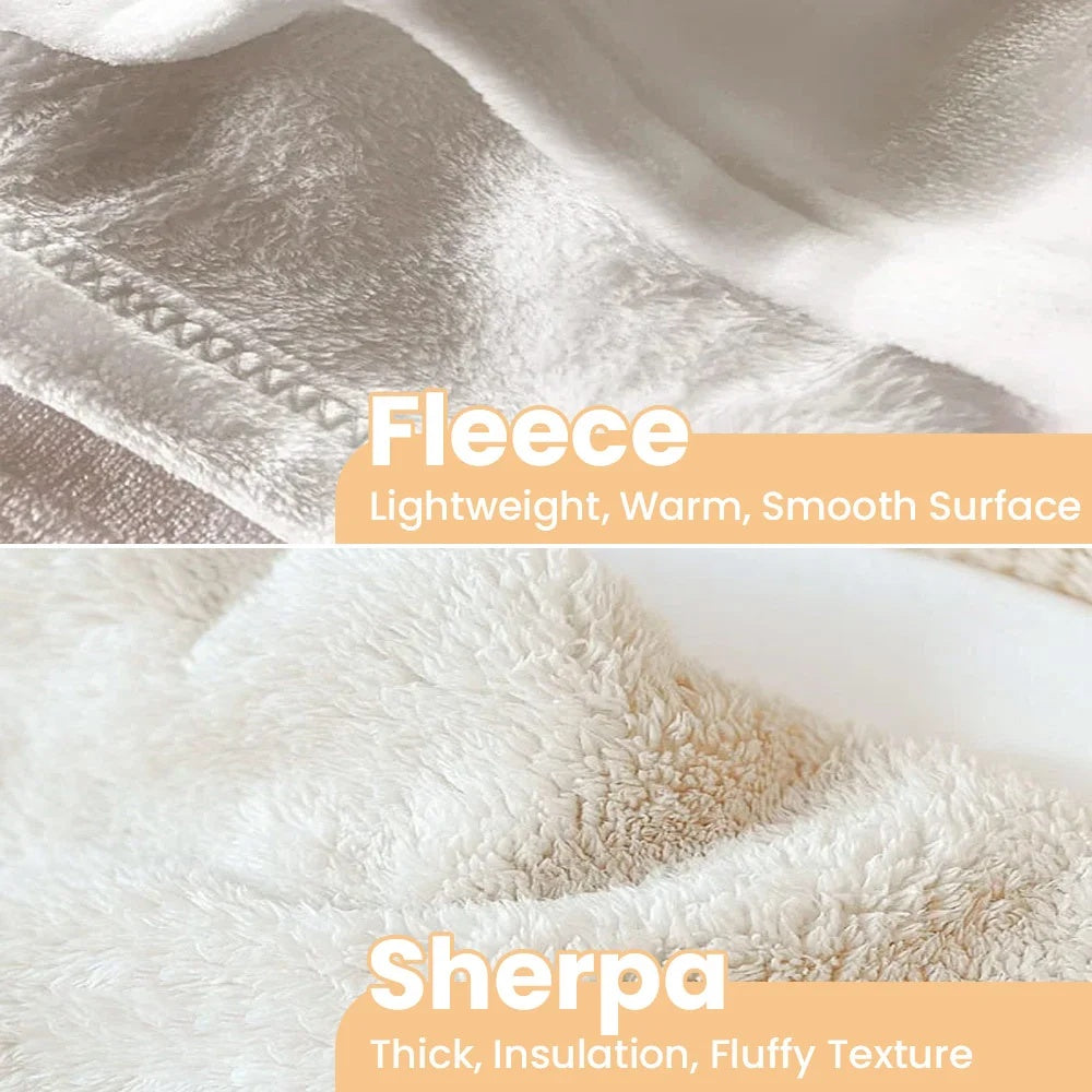 Personalized Fleece Throw Soft Custom Photo Family Blanket Home Decor For Mother's Day,Birthday,Father's Day,Christmas Gifts