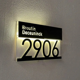 Personalized Home Sign Digital Lights Outdoor LED decoration Street Name Door Logo Gifts