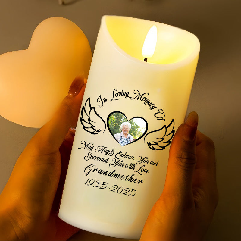Customize Memories Personalized Photo LED Candle