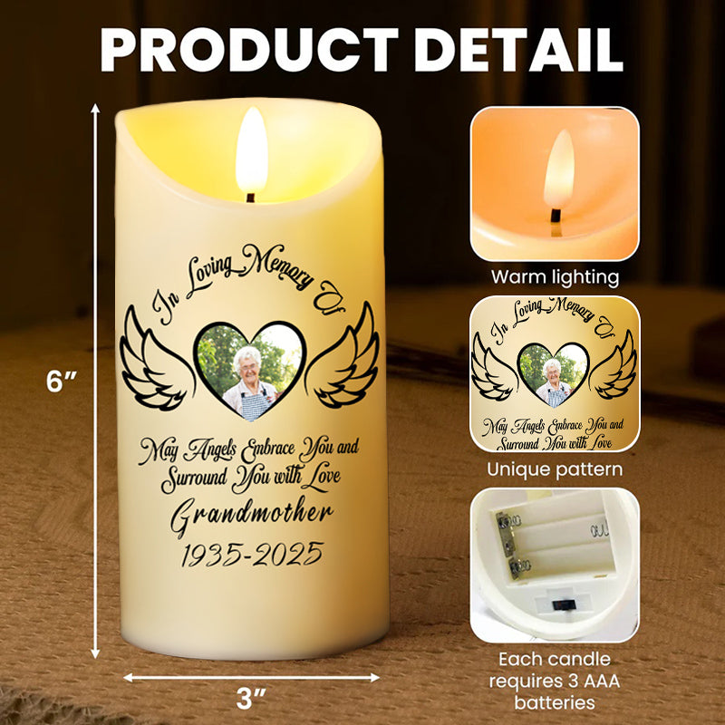 Customize Memories Personalized Photo LED Candle