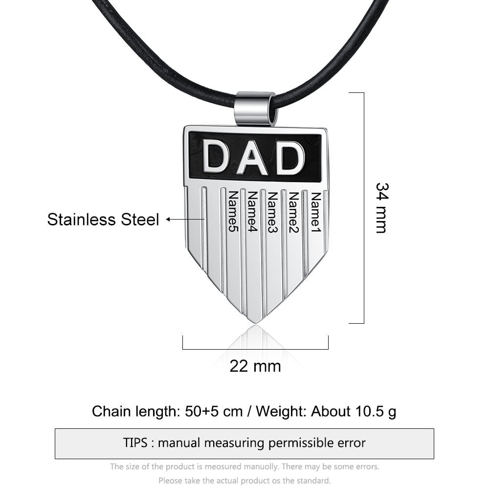 Father's Day Gift-Personalized Names Necklace