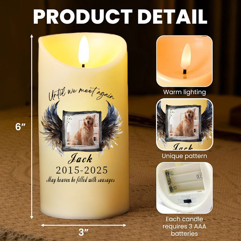 Always Loved Never Forgotten-Personalized Photo LED Candle In Memory