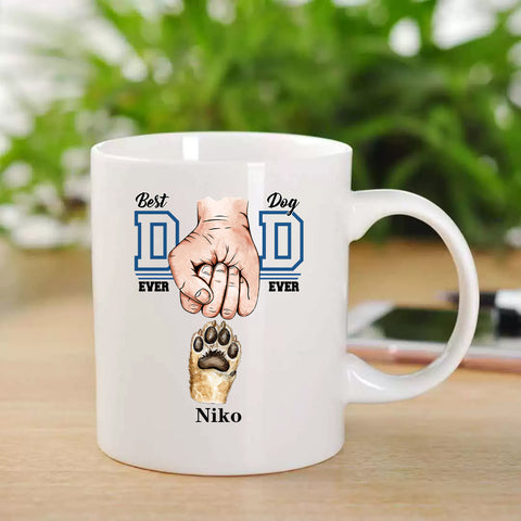 Best Dog Personalized Name Coffee Mug For Father's Day Gift MU236