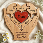 Personalized Wooden Family Puzzle- Gift For Mother's Day Gifts, Mom, Mum, Mother