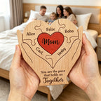 Personalized Wooden Family Puzzle- Gift For Mother's Day Gifts, Mom, Mum, Mother