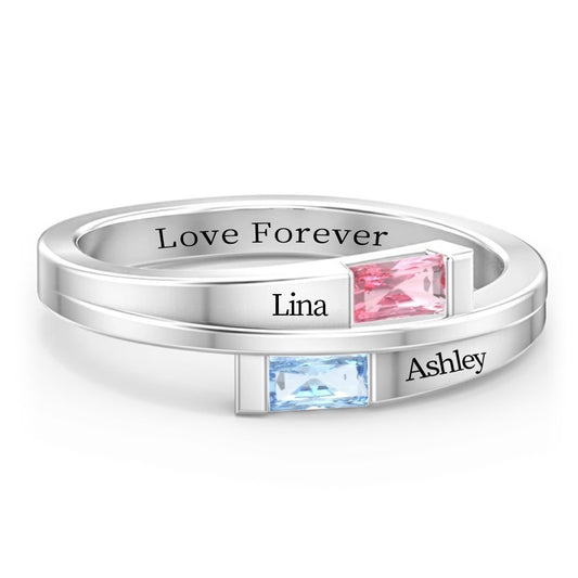 Personalized Family Jewelry Luxury Custom Name Ring for Mom