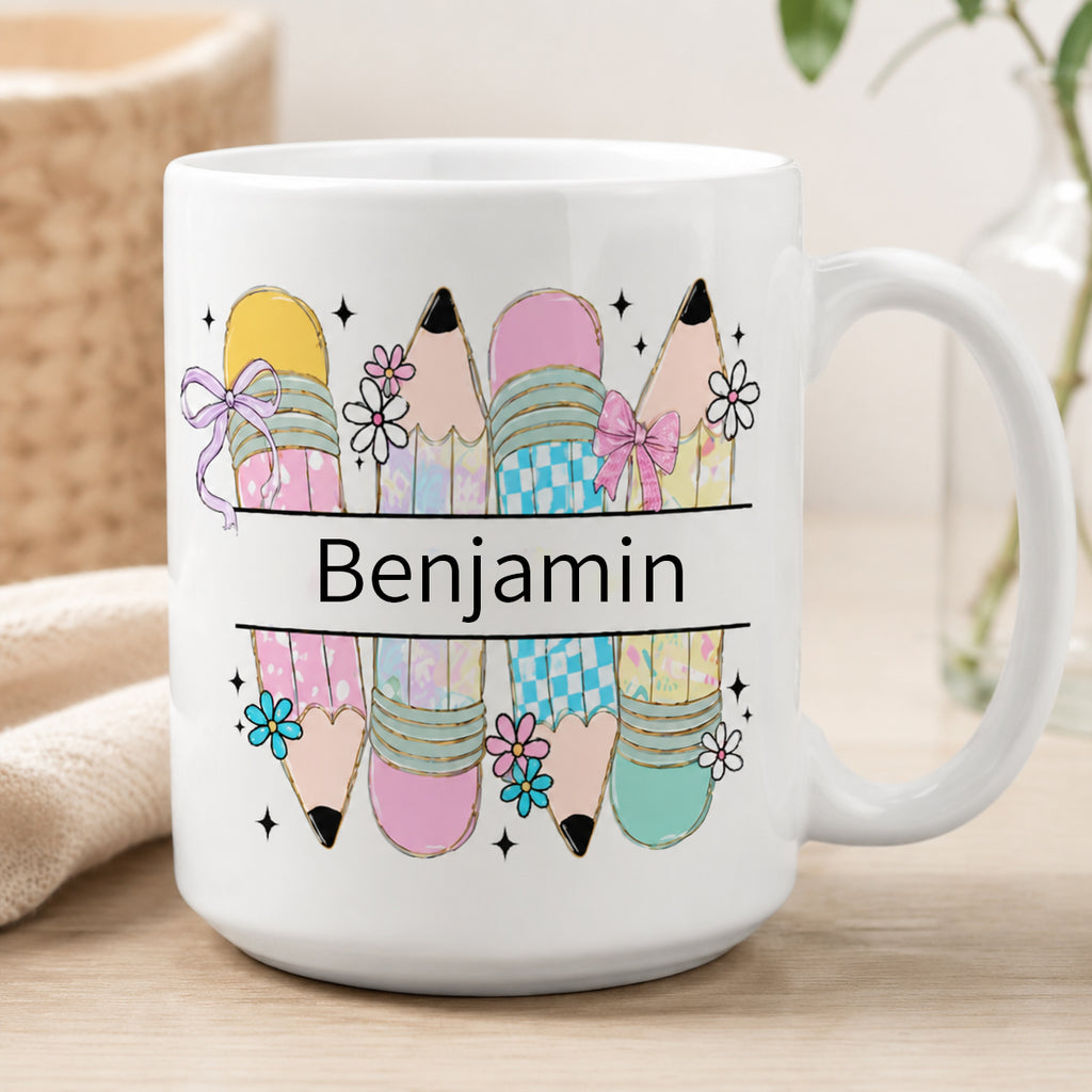 Personalized Name 11OZ/15OZ Mug For Kids Back To School