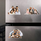 Custom Family Photo Acrylic Fridge Magnet Gift For Family