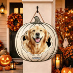 Your Pets Are Ready For Halloween,Personalized Pet Pumpkin Sign,Home Decor Wooden Door Sign For Halloween Gifts