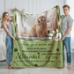 Personalized Cute Pet Photo Fleece Blanket With Name