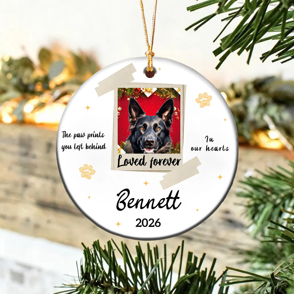 Custom Dog Cat Photo Ornament,Personalized Memorial Christmas Ornament For Pet Lovers,Dad,Mom