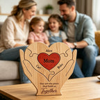 Personalized Wooden Family Puzzle- Gift For Mother's Day Gifts, Mom, Mum, Mother