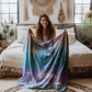 Personalized Dancer Yoga Blanket for Girls Cozy Throw with Custom Name and Beautiful Pattern
