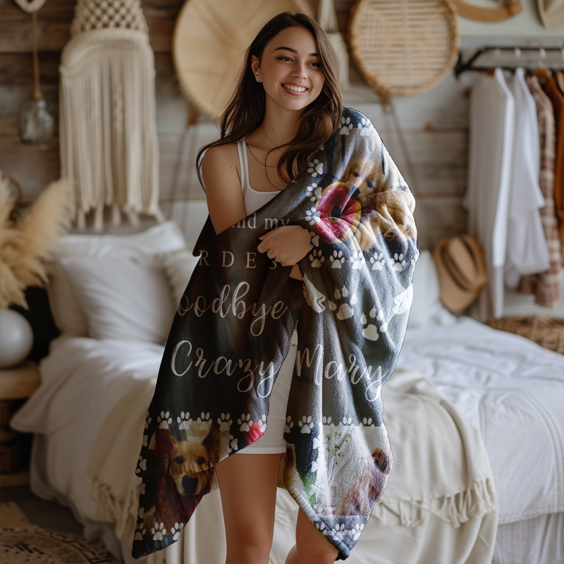 Personalized Photo Memories Comfortable Throw Blanket For Family