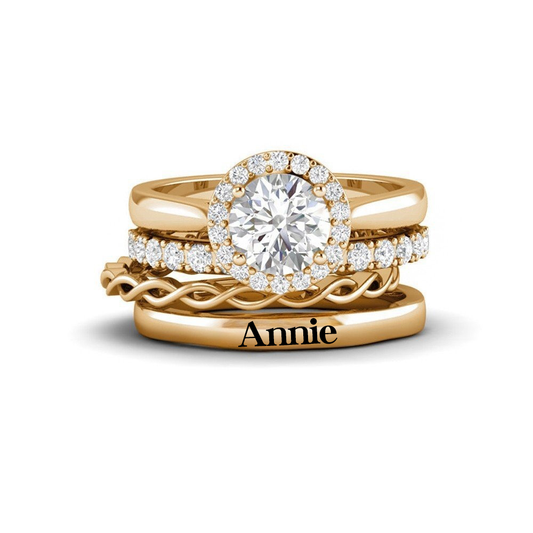 Custom Engraved Gold Name Ring – A Timeless Gift for Mom