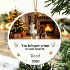 Personalized Pet Memorial Christmas Ornament,Custom Photo Dog Cat Ornament For Pet Lovers