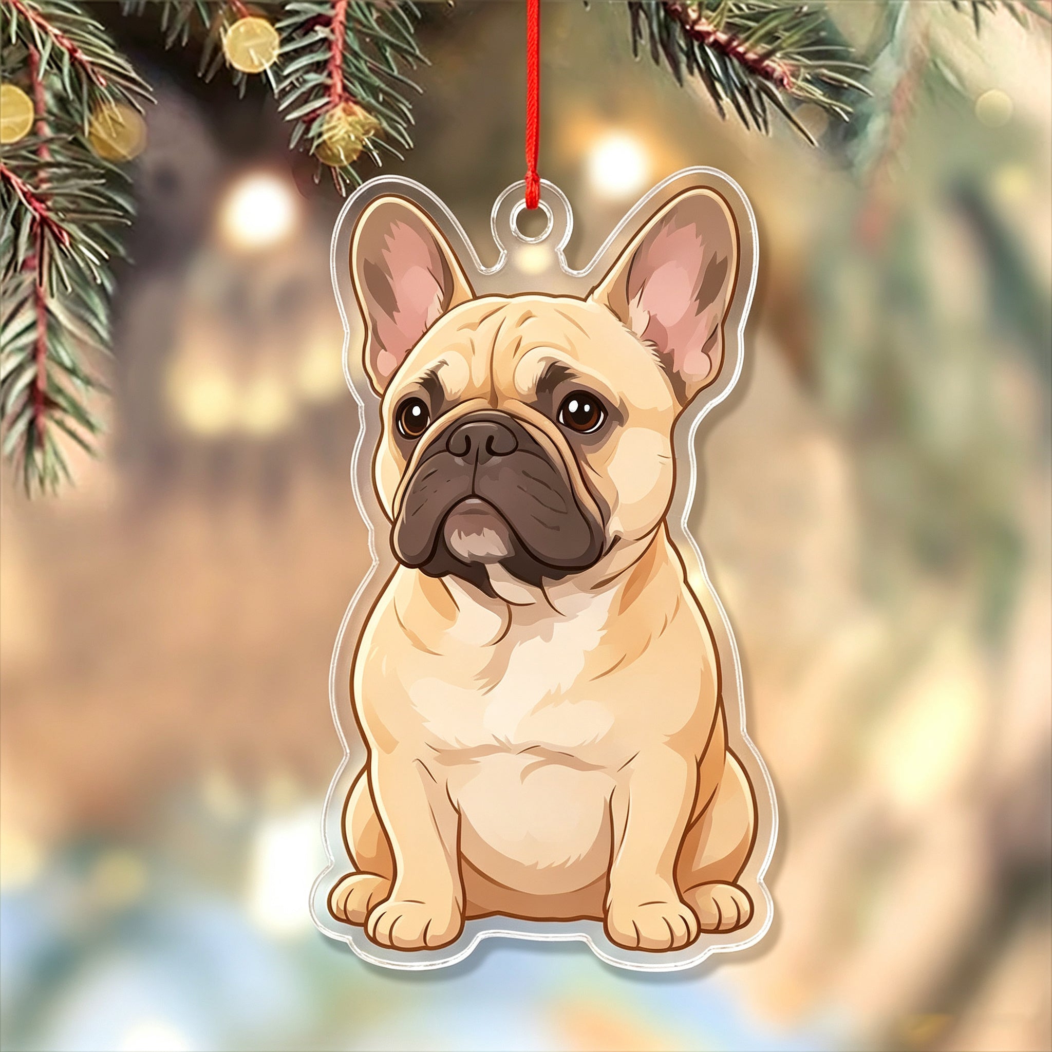 Custom Dog Photo Acrylic Ornament,Christmas Gift For Dog Mom,Dad,Pet Lovers