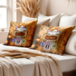 Personalized Name Pillow Cushion (Insert Included) Gift For Halloween Festival ,Heartwarming Gift For Family, Mom, Daughters, Sisters