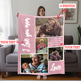 Personalized  Soft Fleece Sherpa Pet & Family Portrait Handmade Home Decor photo collage Custom Photo Blanket