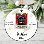 Custom Dog Cat Photo Ornament,Personalized Memorial Christmas Ornament For Pet Lovers,Dad,Mom