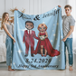 Personalized 25th Anniversary Sherpa Luxury Fleece Throw Blanket With Name Wedding Gift For Couple,Christmas,Valentine's Day,Birthday