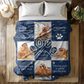 Personalized Dog Blankets Cat Picture Blanket Custom Pet Photo Blanket Dog Dad Gift