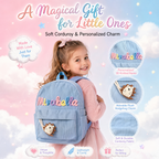 Back To School-Personalized Name Corduroy Monogram Book BackBag for Toddlers and Kids