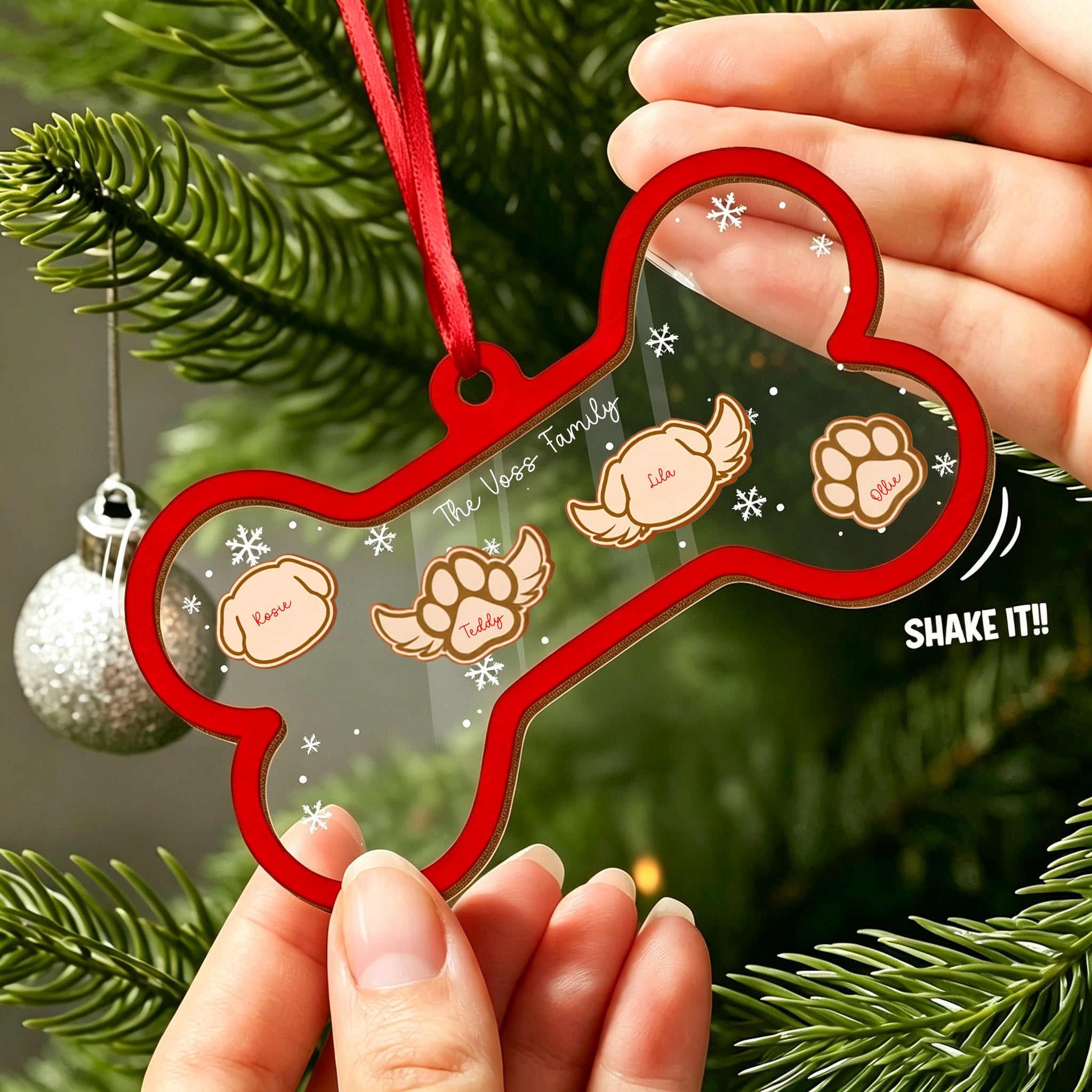 Your Whole Family Belongs On The Christmas Tree | Personalized Family & Pet Christmas Ornament