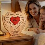 Personalized Wooden Family Puzzle- Gift For Mother's Day Gifts, Mom, Mum, Mother