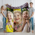 Personalized Picture Soft Plush Sherpa Warm Blanket Home Decor Gifts for Mom Dad Couple Girlfriend Boyfriend Wife Husband