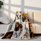 Personalized 14 Family Photo Blankets Home Decor Gift For Mother's,Father's ,Christmas Day