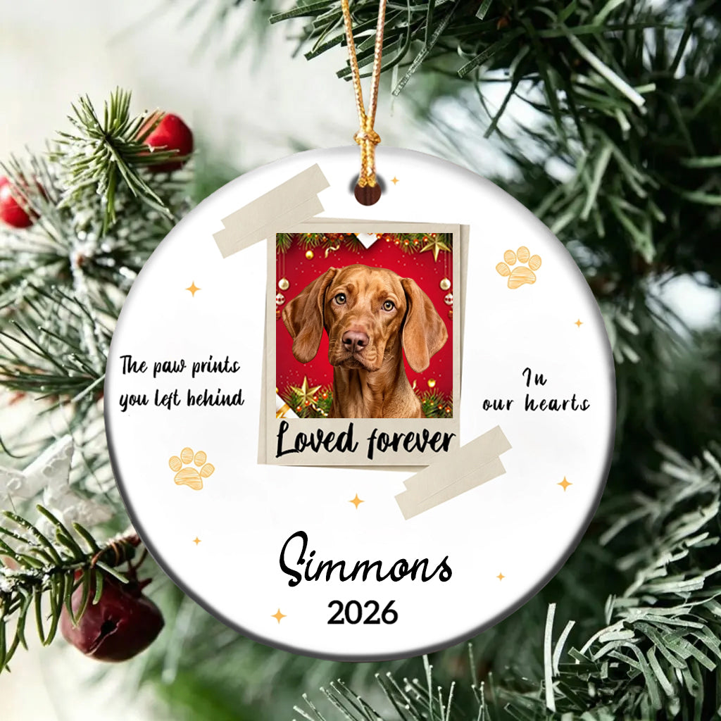 Custom Dog Cat Photo Ornament,Personalized Memorial Christmas Ornament For Pet Lovers,Dad,Mom
