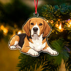 Custom Dog Photo Acrylic Ornament,Christmas Gift For Dog Mom,Dad,Pet Lovers