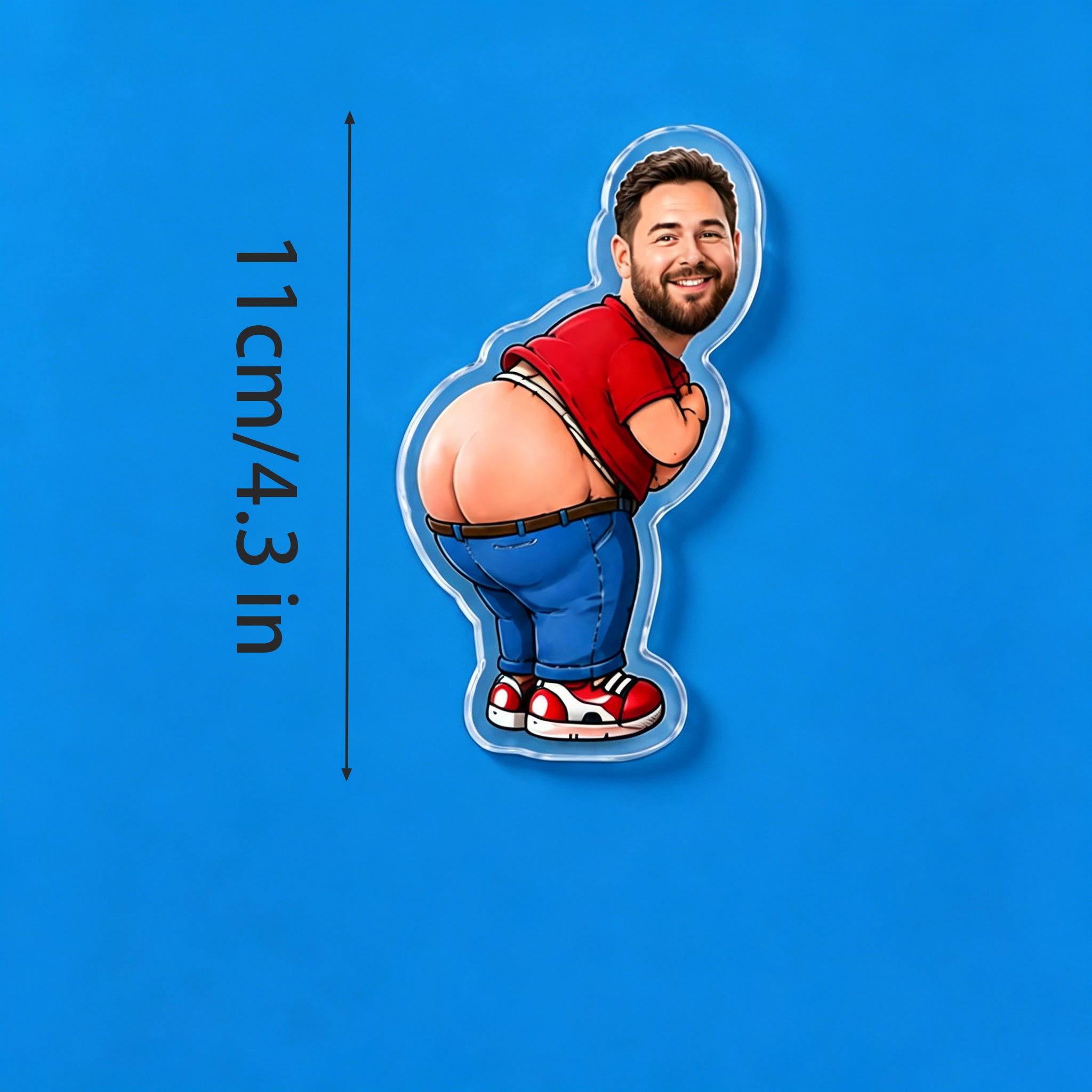 Custom Funny Photo Fart Squishy Butt Fridge Magne