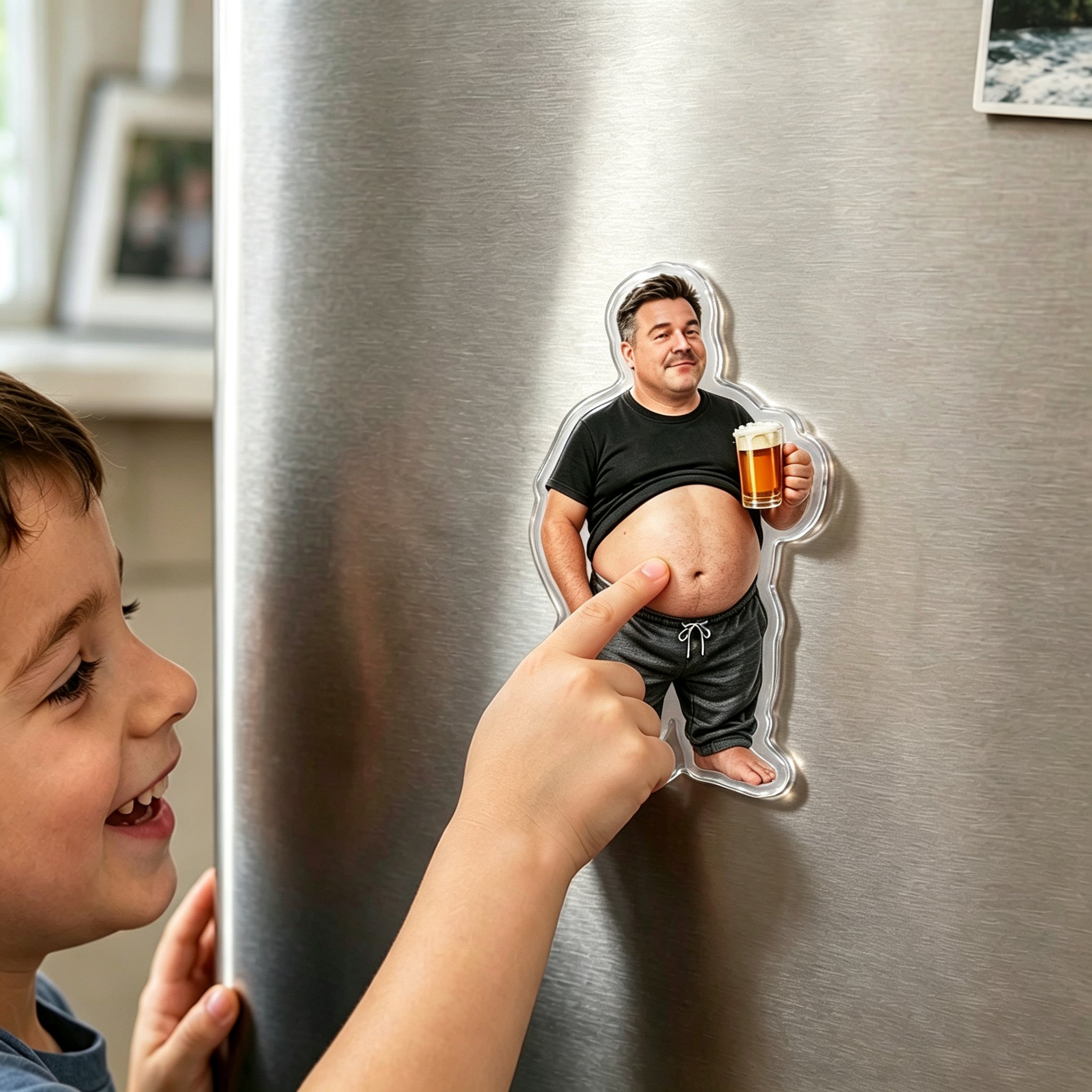 Custom Funny Photo Fart Squishy Fridge Magnet