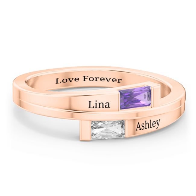 Personalized Family Jewelry Luxury Custom Name Ring for Mom