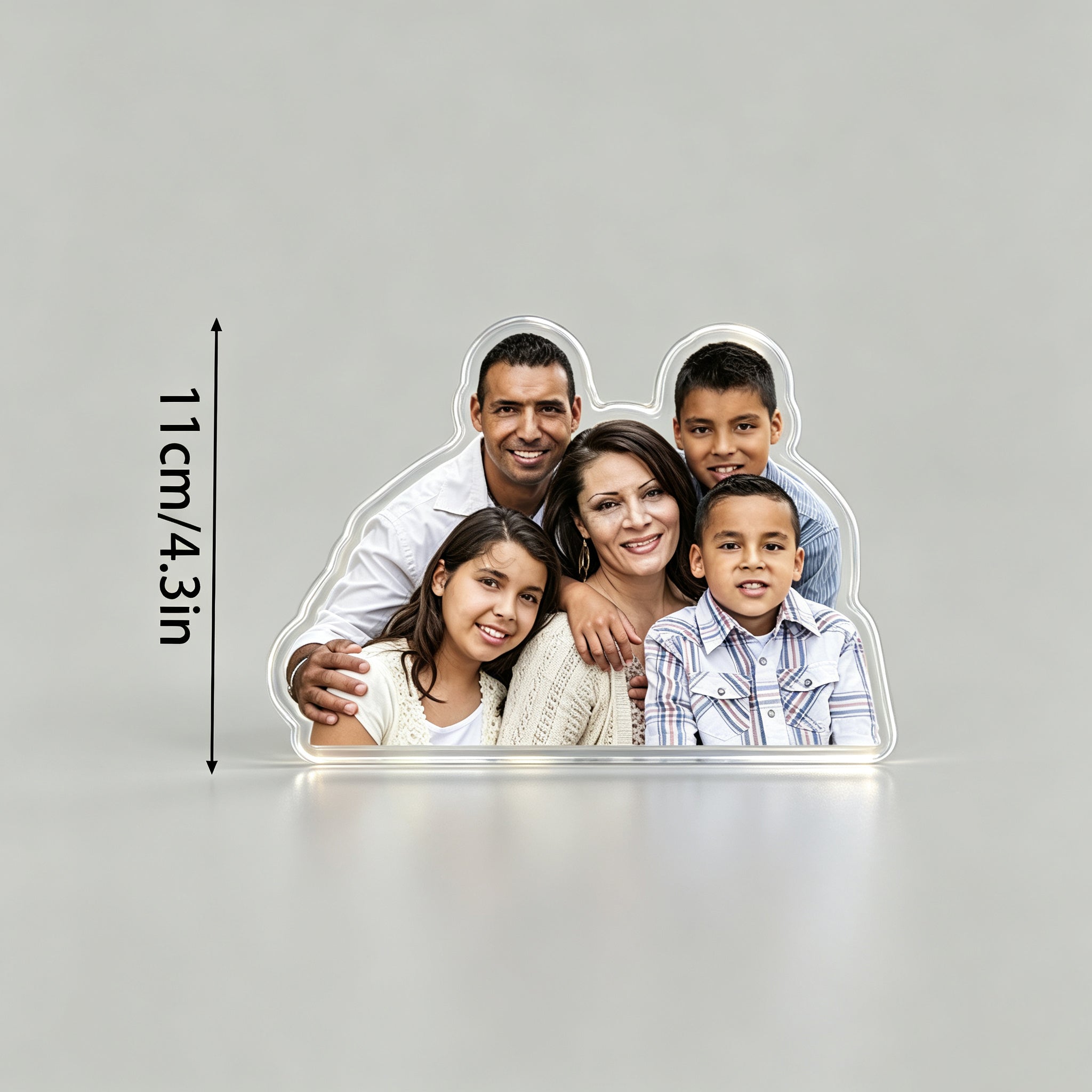 Custom Family Photo Acrylic Fridge Magnet Gift For Family