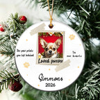 Custom Dog Cat Photo Ornament,Personalized Memorial Christmas Ornament For Pet Lovers,Dad,Mom