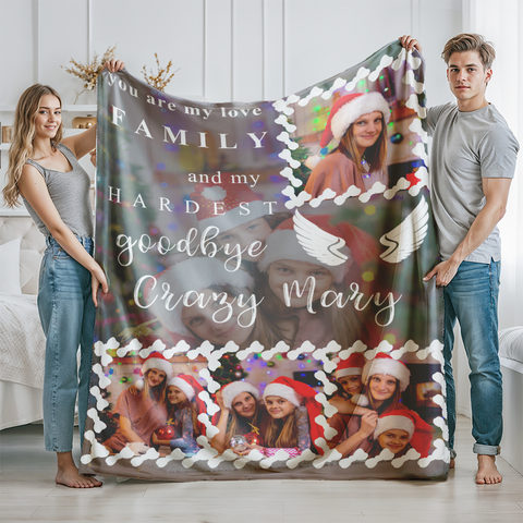 Personalized Photo Memories Comfortable Throw Blanket For Family