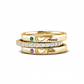 Personalized Zircon Birthstone Ring Jewelry Birthday Mother's Day Gift for Women