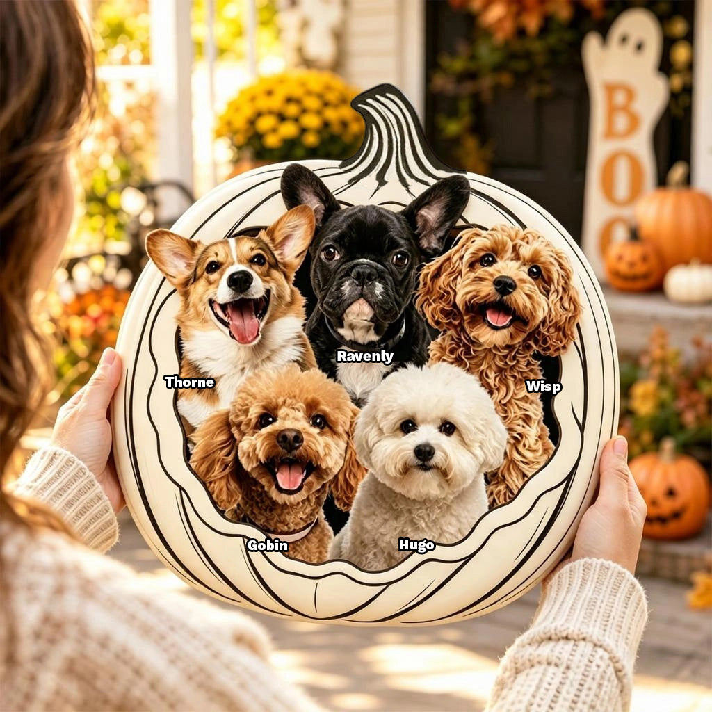 Your Pets Are Ready For Halloween,Personalized Pet Pumpkin Sign,Home Decor Wooden Door Sign For Halloween Gifts