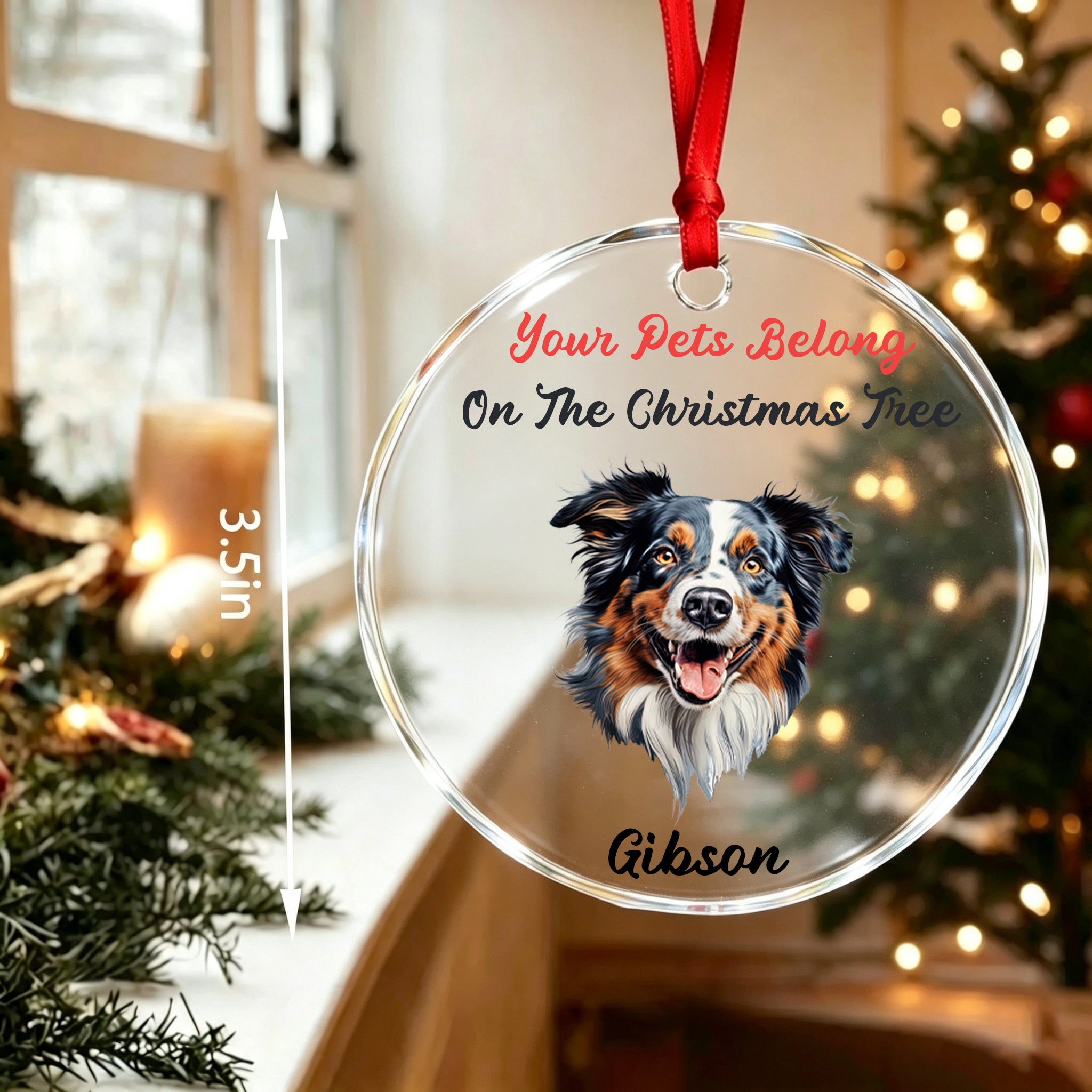 Your Pets Belong On The Christmas Tree-Personalized Pet Christmas Ornament