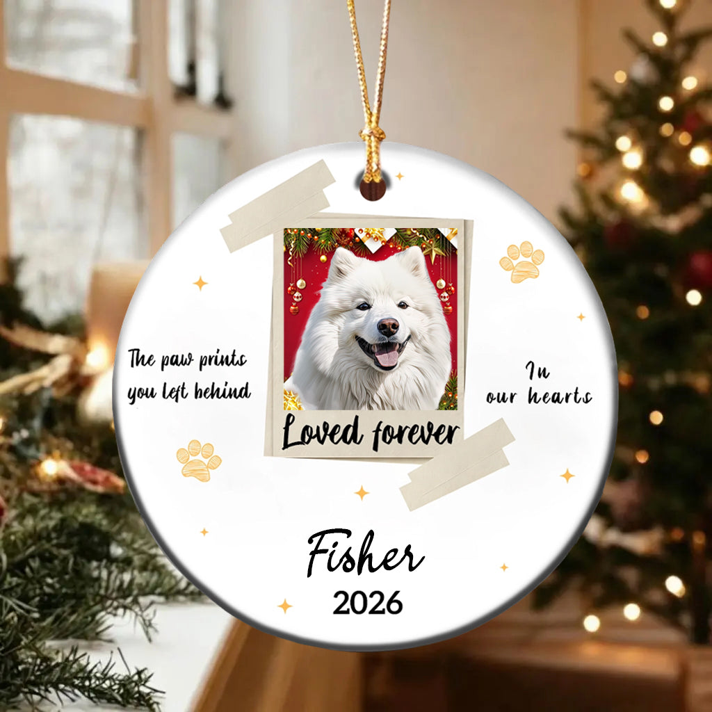 Custom Dog Cat Photo Ornament,Personalized Memorial Christmas Ornament For Pet Lovers,Dad,Mom
