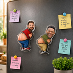 Custom Funny Photo Fart Squishy Butt Fridge Magne