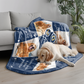Personalized Dog Blankets Cat Picture Blanket Custom Pet Photo Blanket Dog Dad Gift