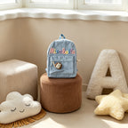 Back To School-Personalized Name Corduroy Monogram Book BackBag for Toddlers and Kids