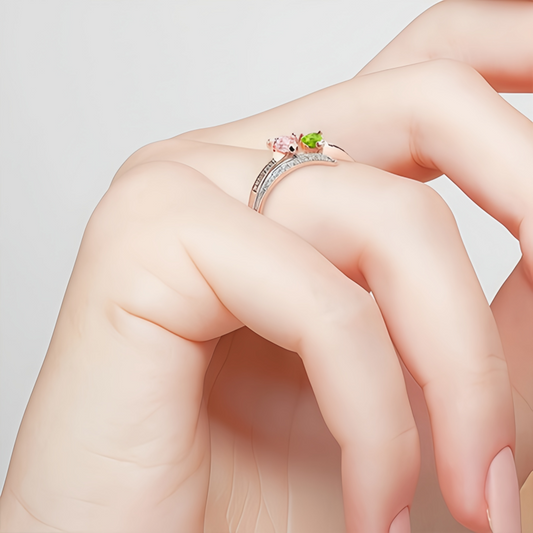 Personalised Birthstone Women Customised Promise Rings
